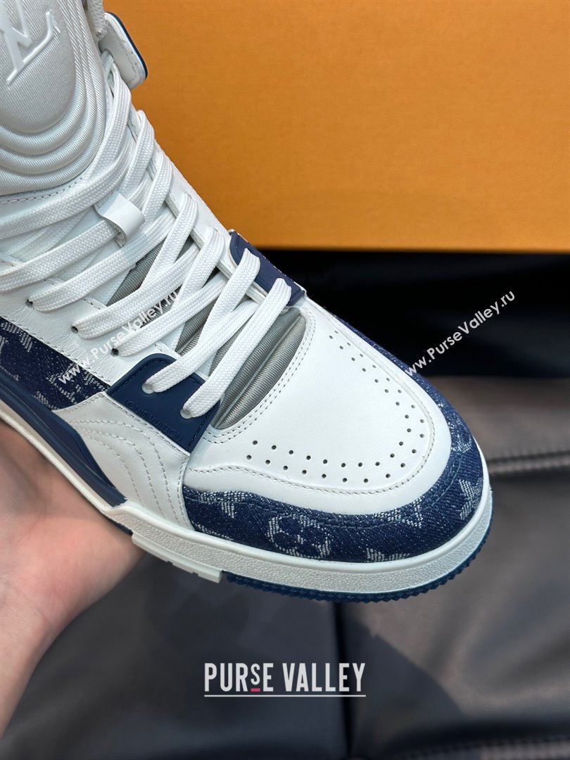 Louis Vuitton LV Trainer Mens Sneakers Boots 01 2024 (shouhe-23121901)