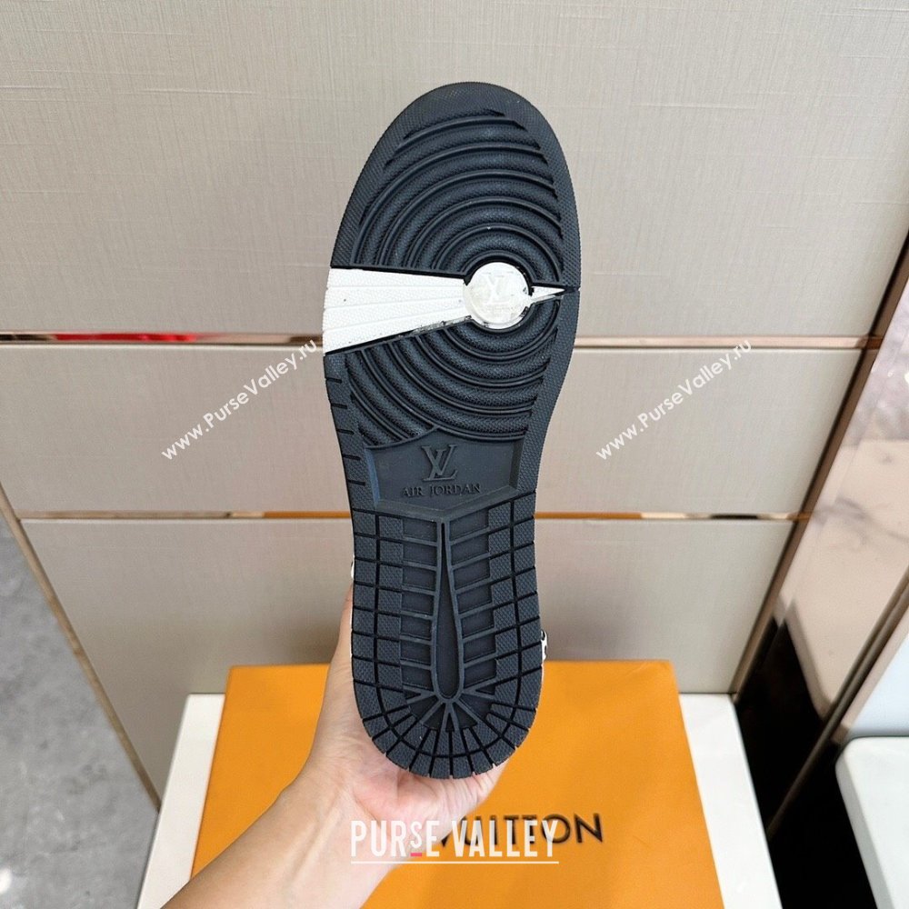 Louis Vuitton x Nike Air Jordan 1 AJ1 Women/Men High Sneakers 02 2024 (shouhe-23121912)