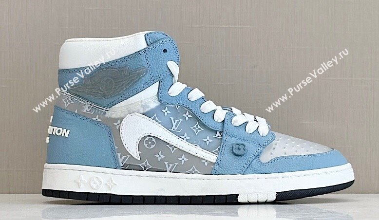 Louis Vuitton x Nike Air Jordan 1 AJ1 Women/Men High Sneakers 03 2024 (shouhe-23121913)