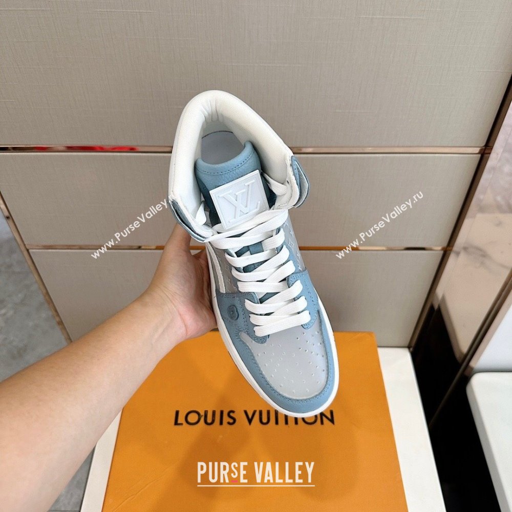 Louis Vuitton x Nike Air Jordan 1 AJ1 Women/Men High Sneakers 03 2024 (shouhe-23121913)