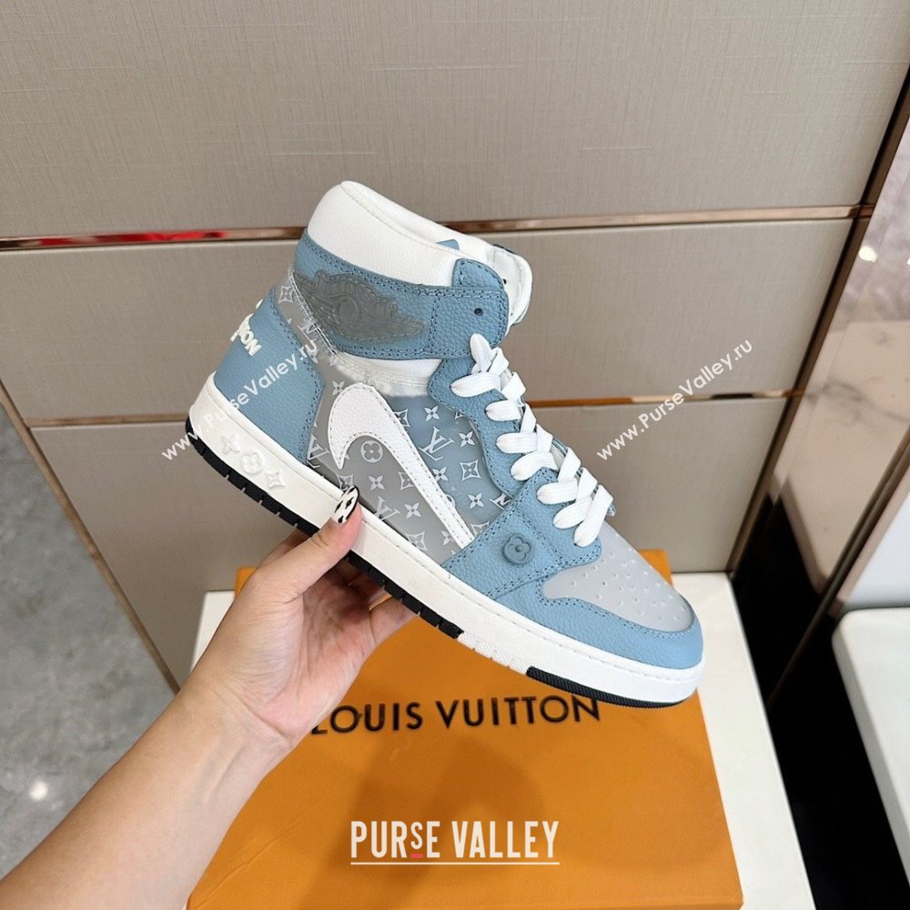 Louis Vuitton x Nike Air Jordan 1 AJ1 Women/Men High Sneakers 03 2024 (shouhe-23121913)