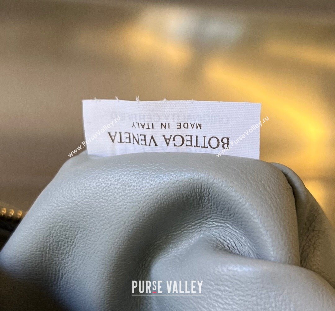 Bottega Veneta Small Gemelli Intrecciato leather shoulder bag 776764 AGATE GREY / GLACIER 2024 (wante-23122007)