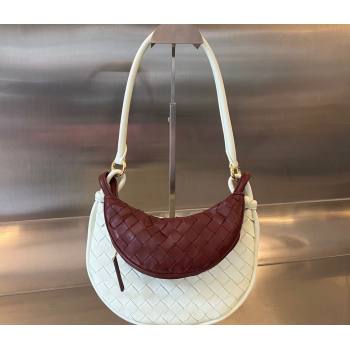 Bottega Veneta Small Gemelli Intrecciato leather shoulder bag 776764 GLACIER / BAROLO 2024 (wante-23122008)