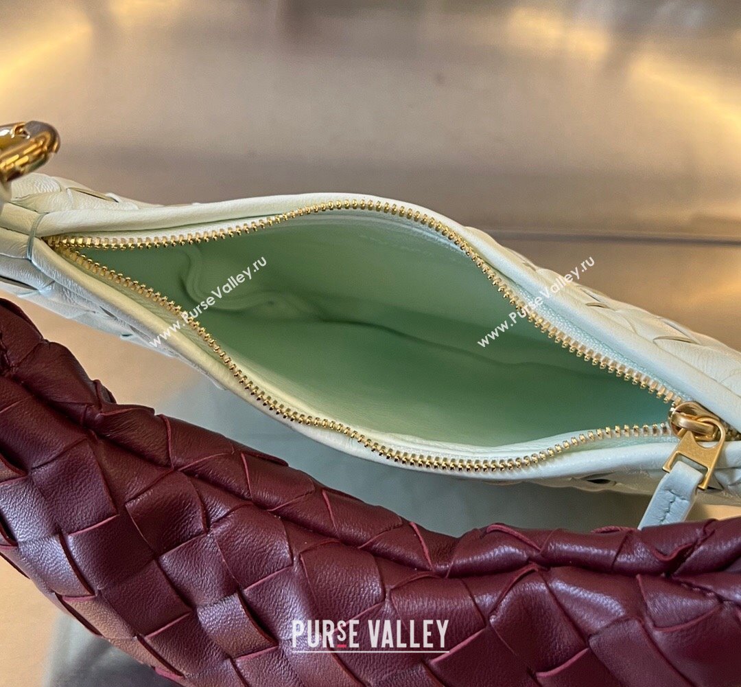 Bottega Veneta Small Gemelli Intrecciato leather shoulder bag 776764 GLACIER / BAROLO 2024 (wante-23122008)