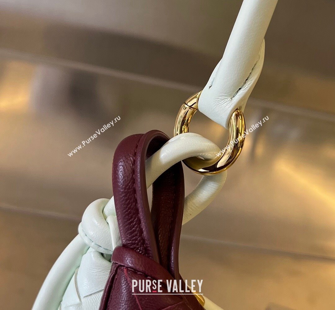 Bottega Veneta Small Gemelli Intrecciato leather shoulder bag 776764 GLACIER / BAROLO 2024 (wante-23122008)
