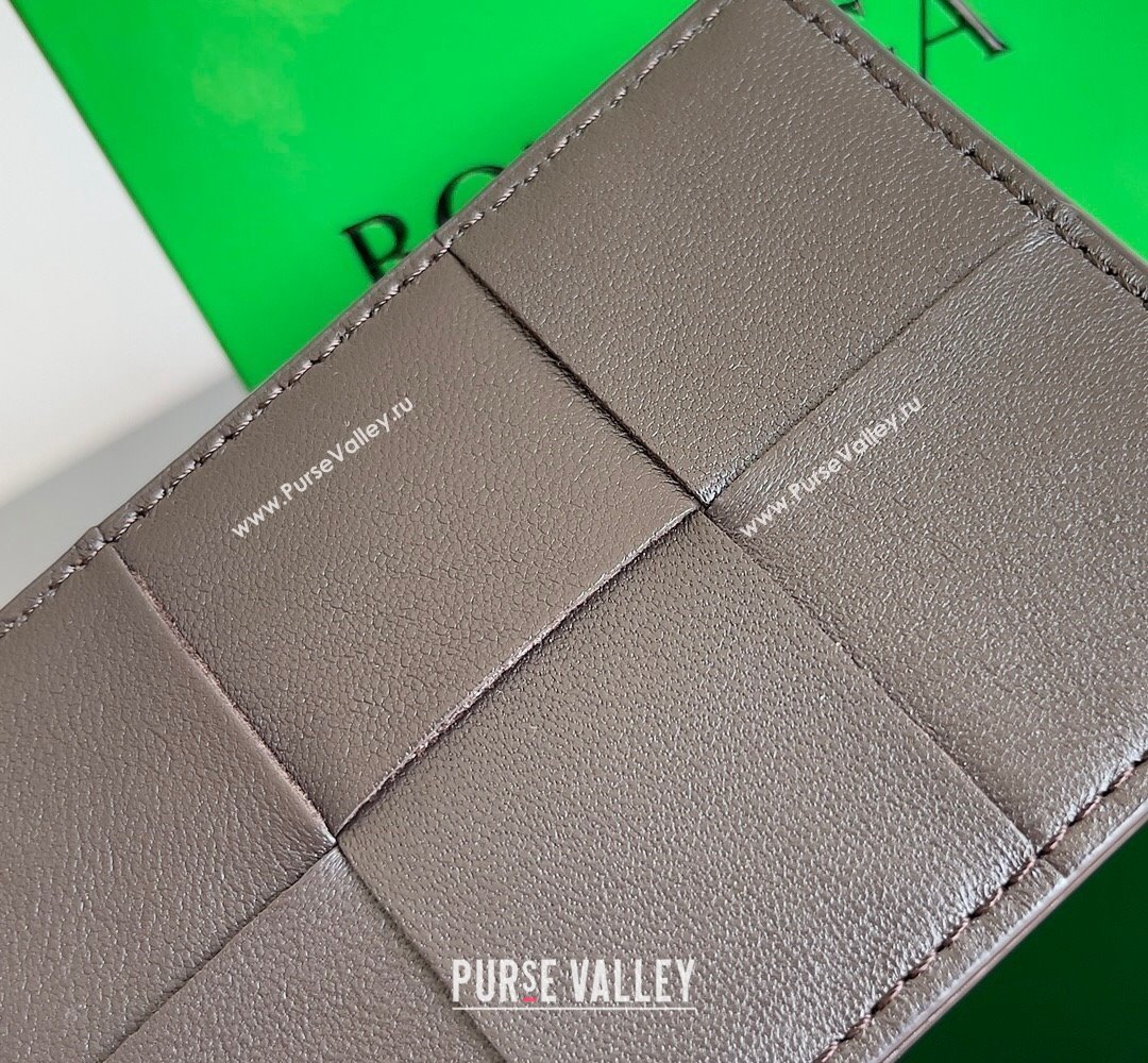Bottega Veneta Cassette Intreccio leather Credit Card Case FONDANT 2024 (misu-23122046)