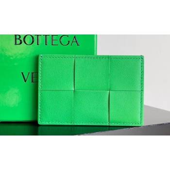 Bottega Veneta Cassette Intreccio leather Credit Card Case PARAKEET 2024 (misu-23122047)