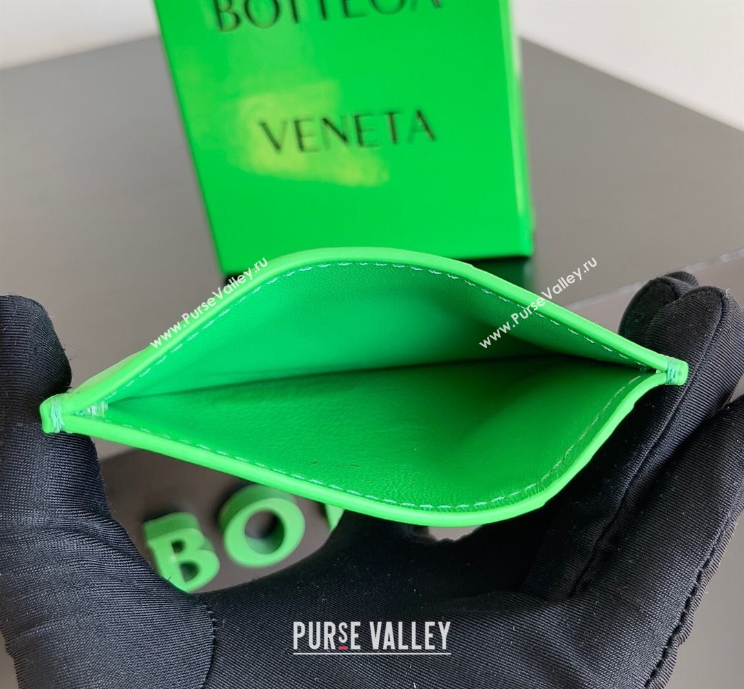 Bottega Veneta Cassette Intreccio leather Credit Card Case PARAKEET 2024 (misu-23122047)