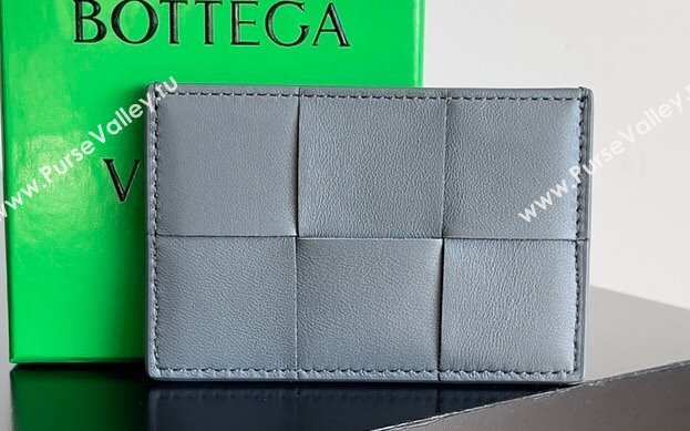 Bottega Veneta Cassette Intreccio leather Credit Card Case THUNDER 2024 (misu-23122051)