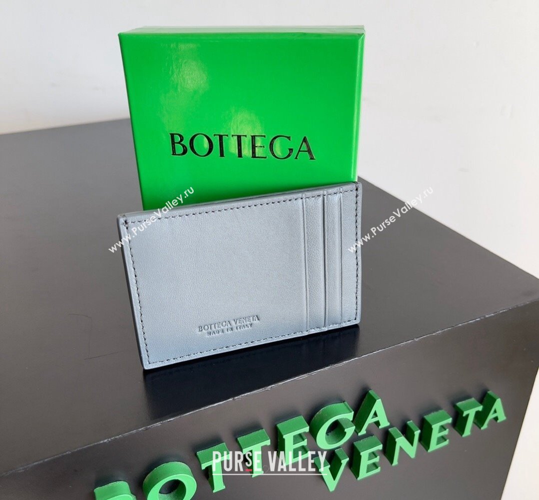 Bottega Veneta Cassette Intreccio leather Credit Card Case THUNDER 2024 (misu-23122051)