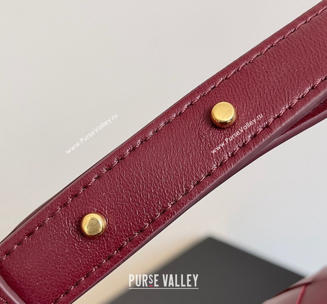 Bottega Veneta Mini Andiamo Cross-Body Intrecciato leather bag BAROLO with metallic knot closure 2024 (misu-23122034)