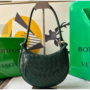 Bottega Veneta Small Gemelli Intrecciato leather shoulder bag 776764 EMERALD GREEN 2024 (wante-23122006)
