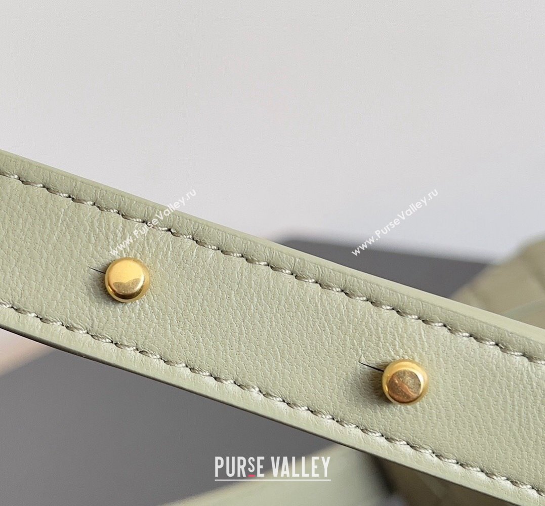 Bottega Veneta Mini Andiamo Cross-Body Intrecciato leather bag TRAVERTINE with metallic knot closure 2024 (misu-23122036)