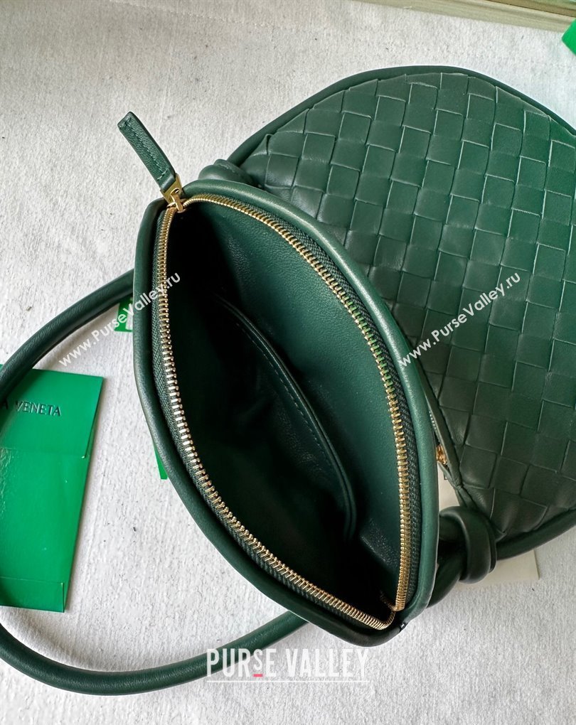 Bottega Veneta Small Gemelli Intrecciato leather shoulder bag 776764 EMERALD GREEN 2024 (wante-23122006)