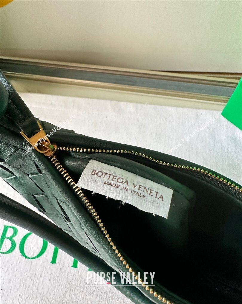 Bottega Veneta Small Gemelli Intrecciato leather shoulder bag 776764 EMERALD GREEN 2024 (wante-23122006)