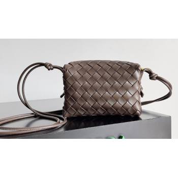 Bottega Veneta Mini Loop Camera Intrecciato leather cross-body Bag FONDANT 2024 (misu-23122010)