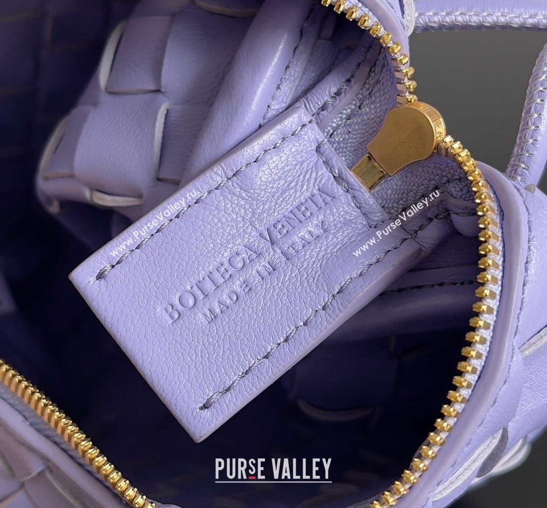 Bottega Veneta Mini Loop Camera Intrecciato leather cross-body Bag OYSTER 2024 (misu-23122011)