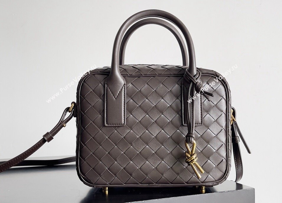 Bottega Veneta Small Getaway Intrecciato leather top handle bag with adjustable and detachable strap FONDANT 2024 (misu-23122022