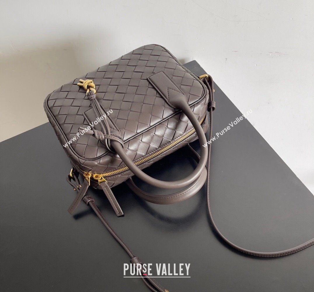 Bottega Veneta Small Getaway Intrecciato leather top handle bag with adjustable and detachable strap FONDANT 2024 (misu-23122022