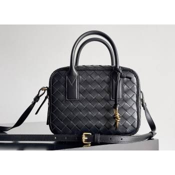 Bottega Veneta Small Getaway Intrecciato leather top handle bag with adjustable and detachable strap Black 2024 (misu-23122024)