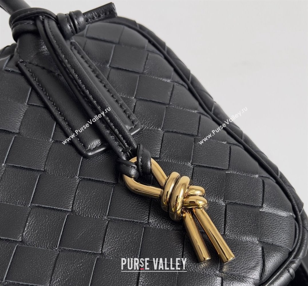 Bottega Veneta Small Getaway Intrecciato leather top handle bag with adjustable and detachable strap Black 2024 (misu-23122024)
