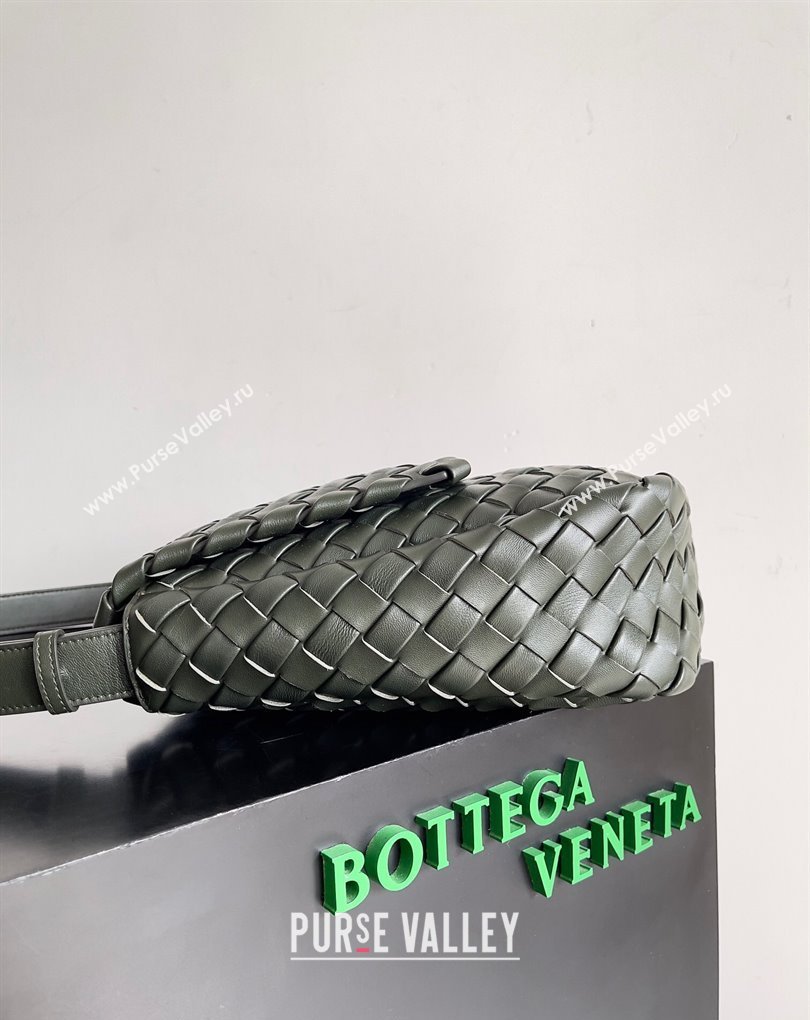 Bottega Veneta Large Cobble Shoulder Bag in padded Intreccio leather CAMPING 2024 (misu-23122002)