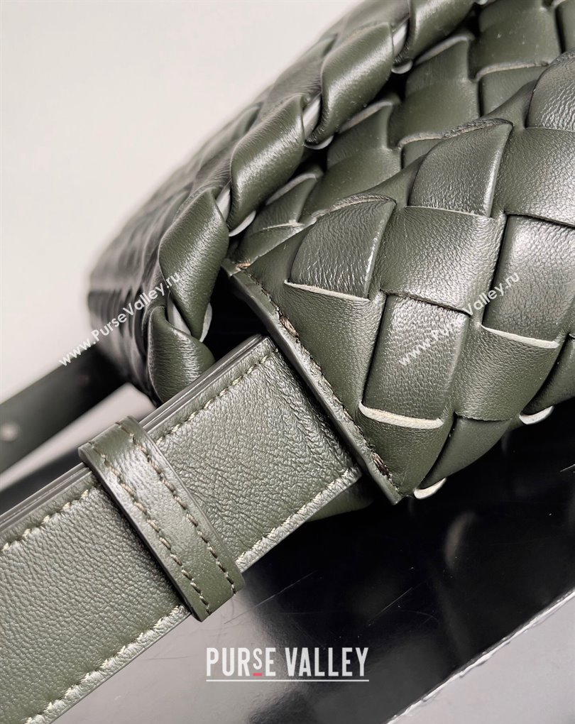 Bottega Veneta Large Cobble Shoulder Bag in padded Intreccio leather CAMPING 2024 (misu-23122002)