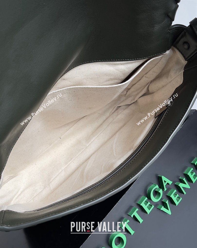 Bottega Veneta Large Cobble Shoulder Bag in padded Intreccio leather CAMPING 2024 (misu-23122002)