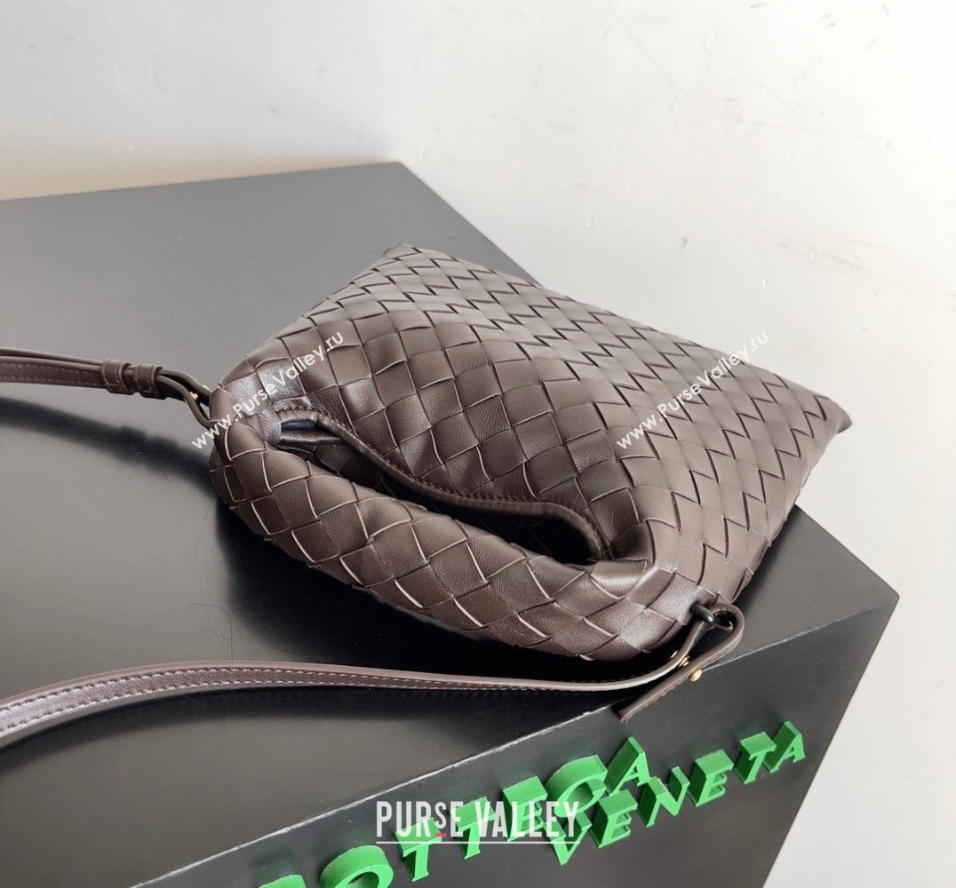 Bottega Veneta Mini Hop Intrecciato leather cross-body Bag with detachable strap FONDANT 2024 (misu-23122006)