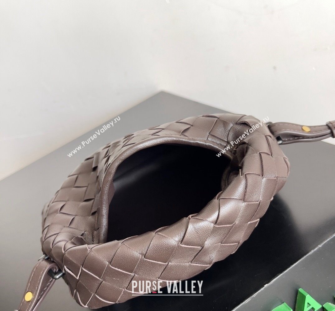 Bottega Veneta Mini Hop Intrecciato leather cross-body Bag with detachable strap FONDANT 2024 (misu-23122006)