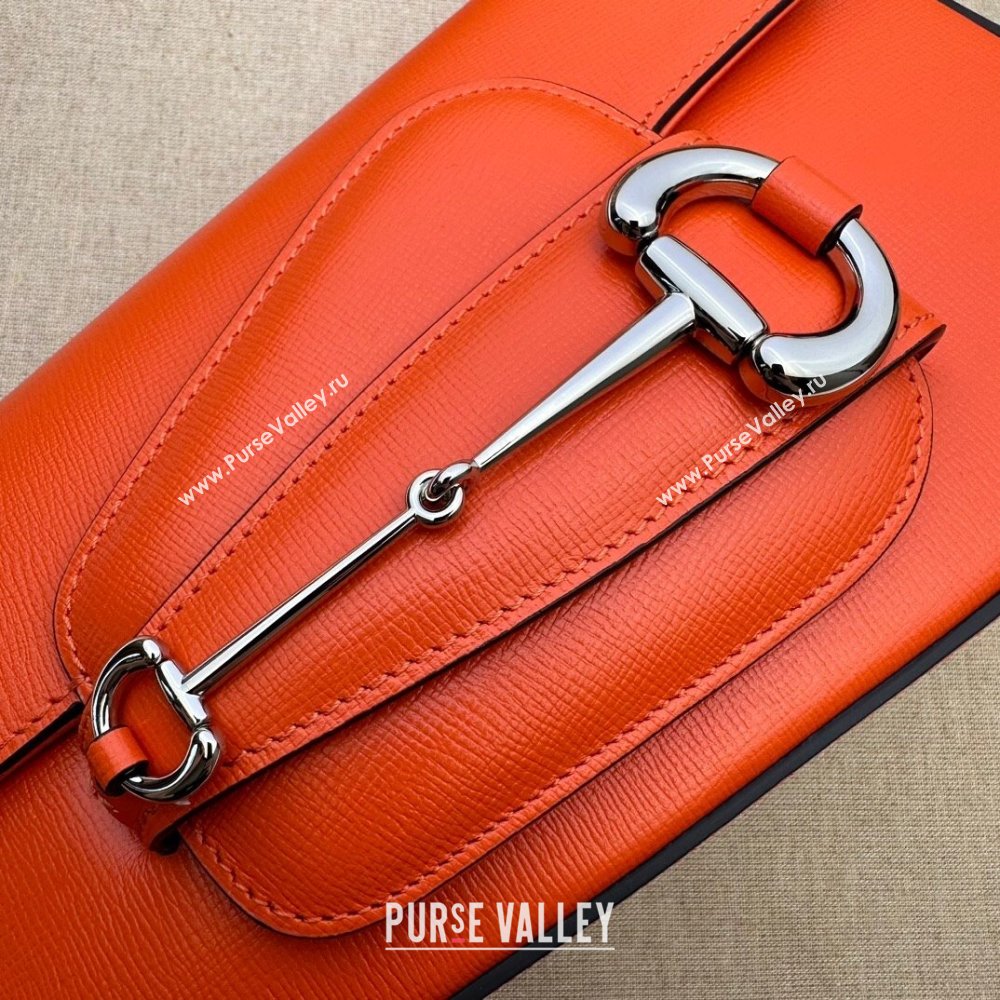 Gucci Horsebit 1955 small shoulder bag 764155 Leather Orange (dlh-23122101)