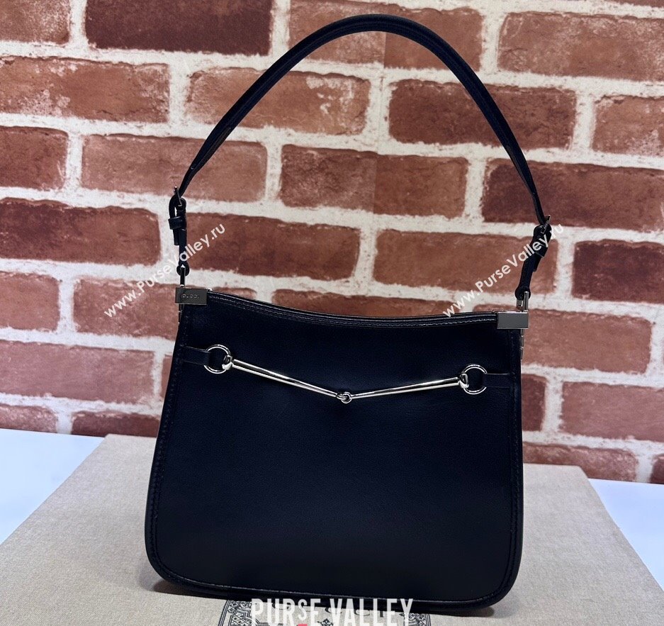 Gucci Horsebit Slim small shoulder bag 764191 Leather Black (dlh-23122114)