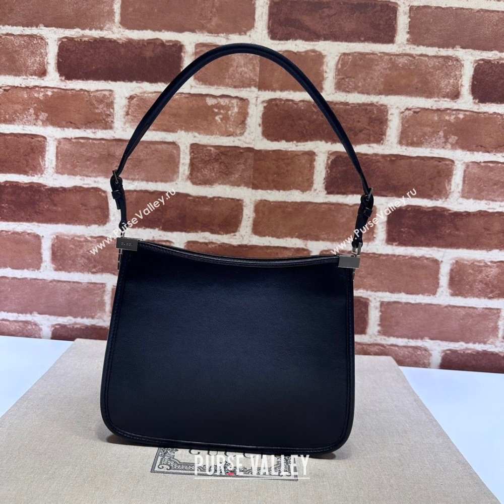 Gucci Horsebit Slim small shoulder bag 764191 Leather Black (dlh-23122114)