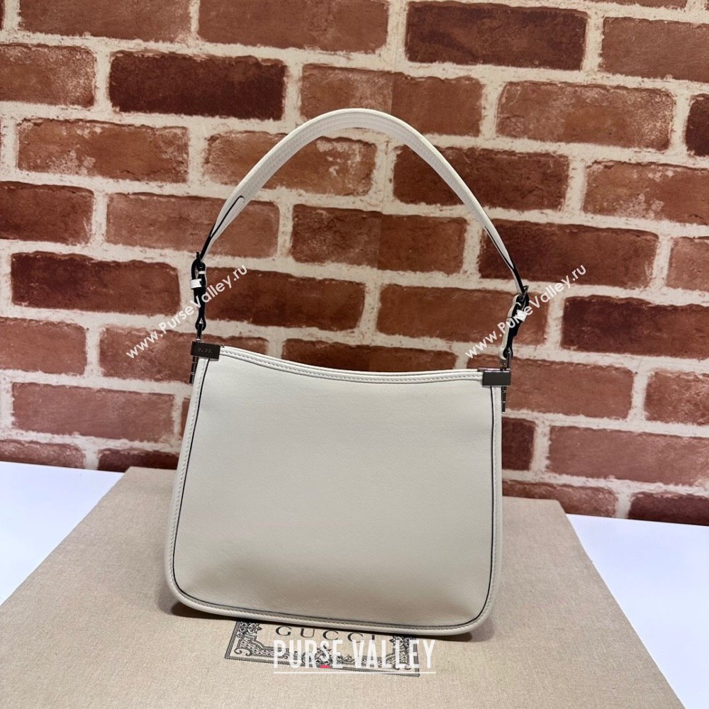 Gucci Horsebit Slim small shoulder bag 764191 Leather White (dlh-23122115)