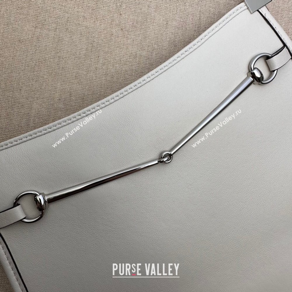 Gucci Horsebit Slim small shoulder bag 764191 Leather White (dlh-23122115)