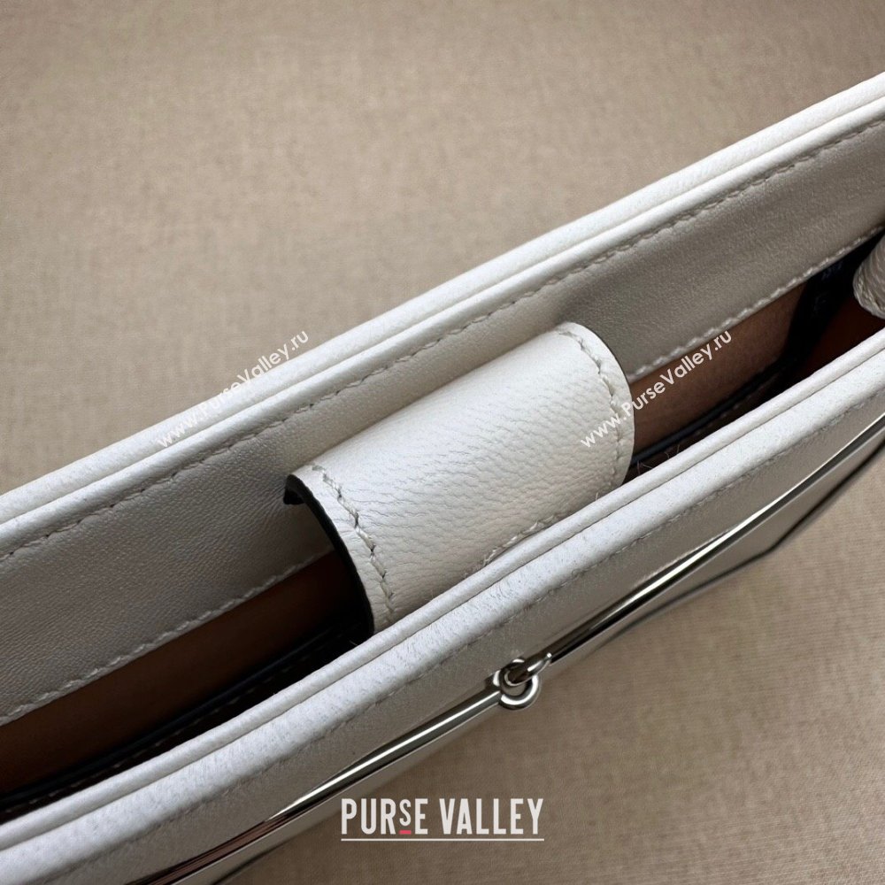 Gucci Horsebit Slim small shoulder bag 764191 Leather White (dlh-23122115)