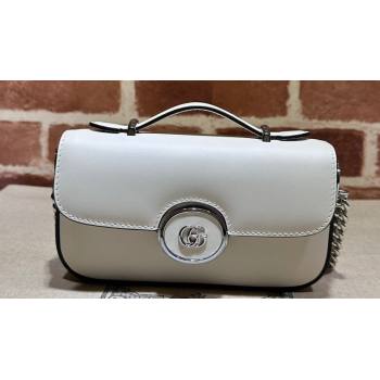 Gucci Petite GG Super mini bag 760194 Leather White (dlh-23122212)