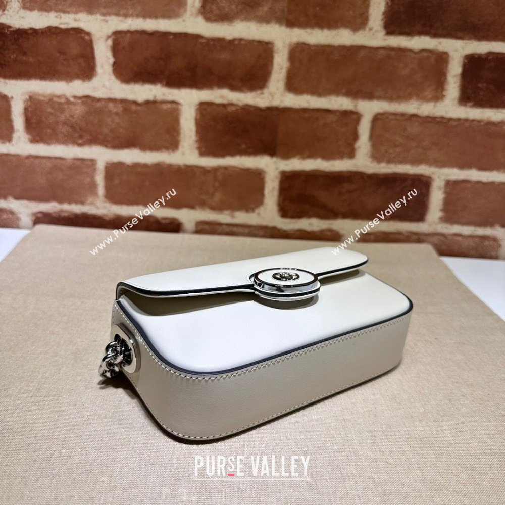Gucci Petite GG Super mini bag 760194 Leather White (dlh-23122212)