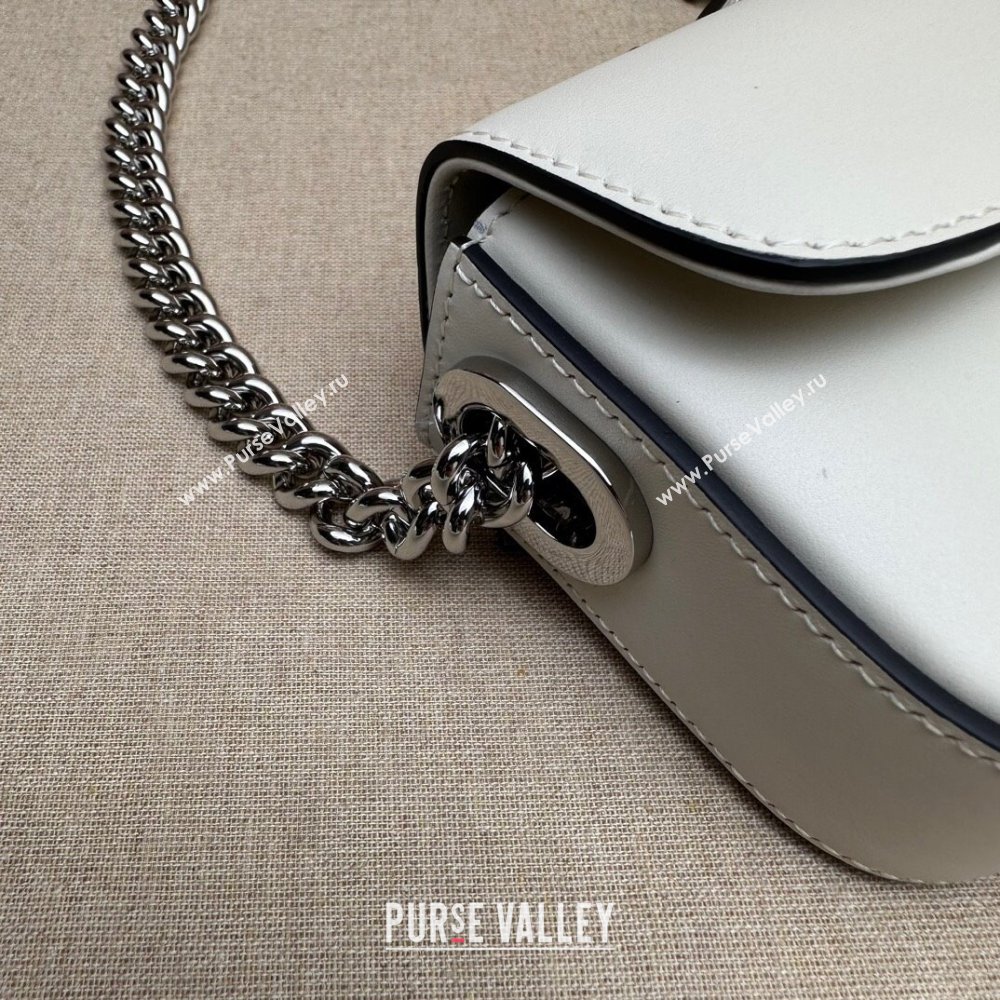 Gucci Petite GG Super mini bag 760194 Leather White (dlh-23122212)