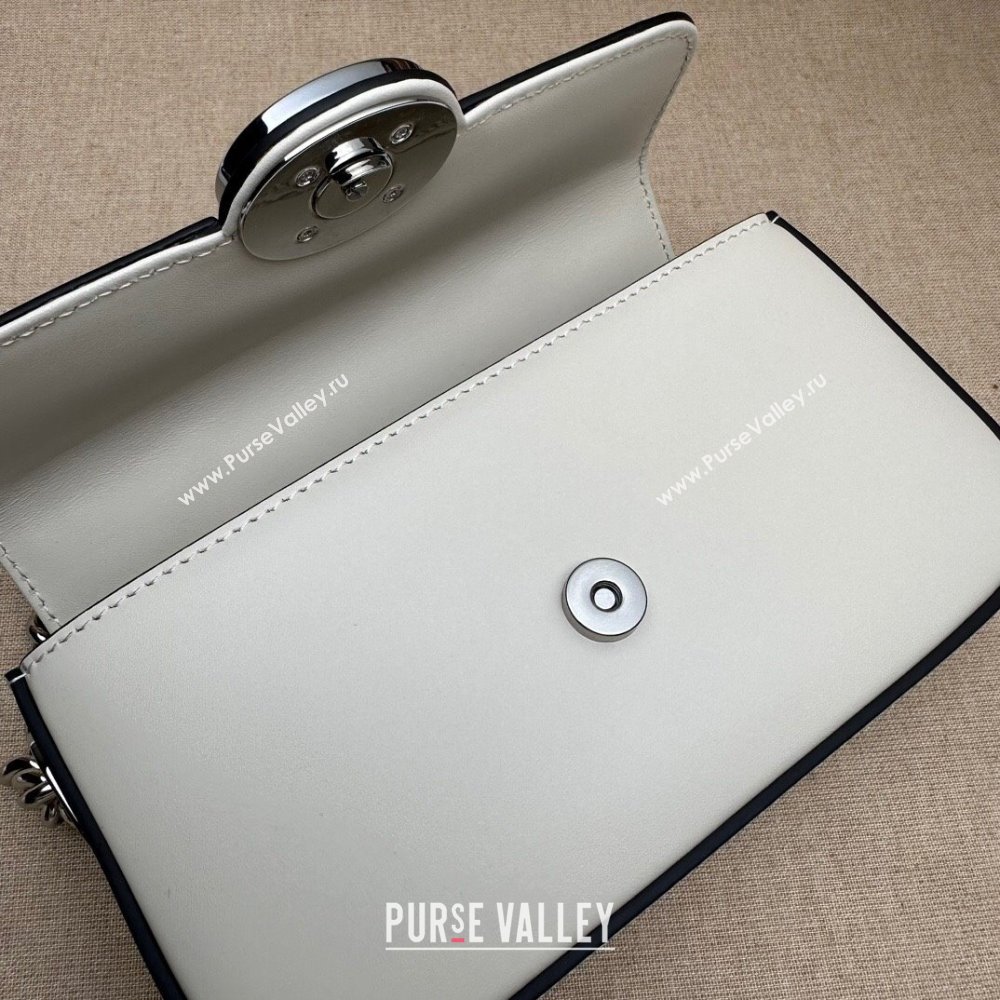 Gucci Petite GG Super mini bag 760194 Leather White (dlh-23122212)