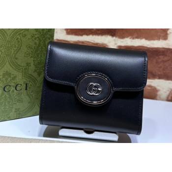Gucci Petite GG medium wallet 760197 Leather Black (dlh-23122224)