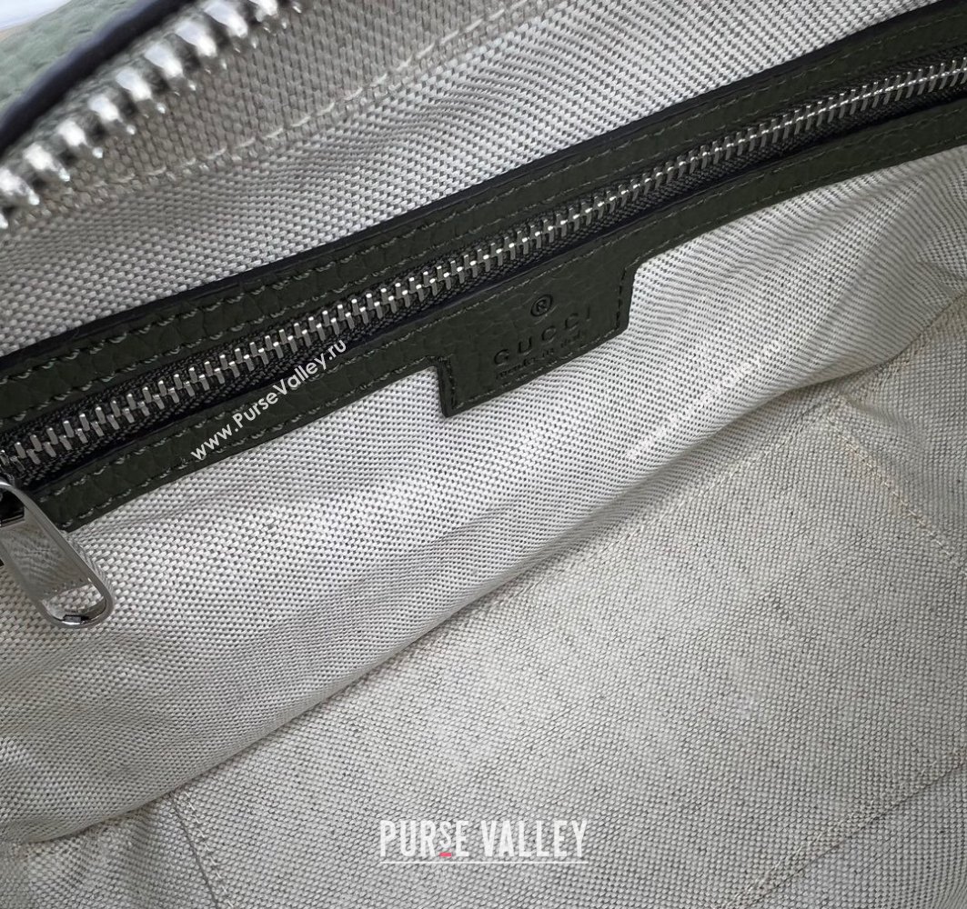 Gucci Jumbo GG Leather medium messenger bag 766946 Green (dlh-23122221)