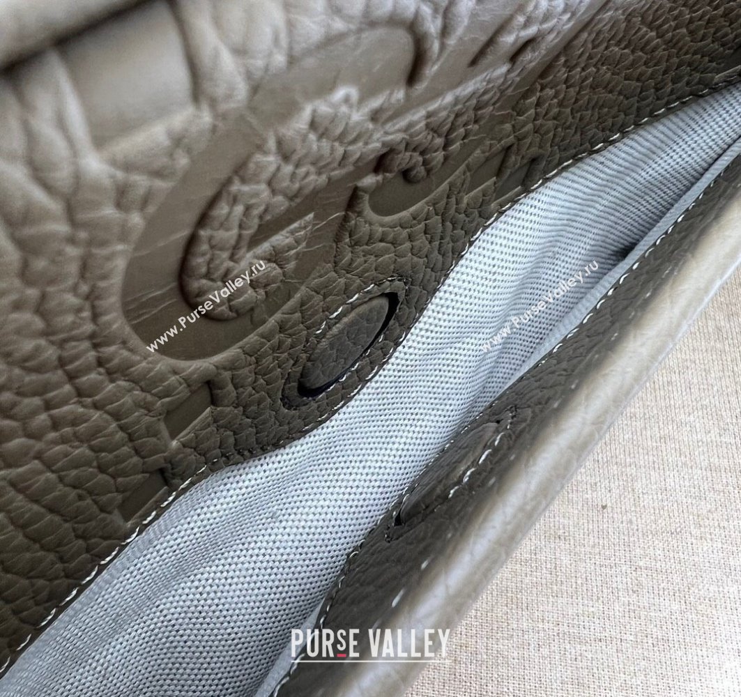 Gucci Jumbo GG Leather medium messenger bag 766946 Gray (dlh-23122222)