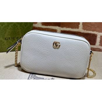 Gucci GG Marmont mini shoulder bag 772759 leather White (dlh-23122229)