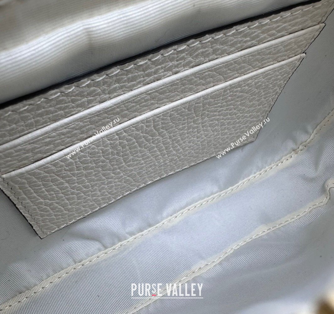 Gucci GG Marmont mini shoulder bag 772759 leather White (dlh-23122229)