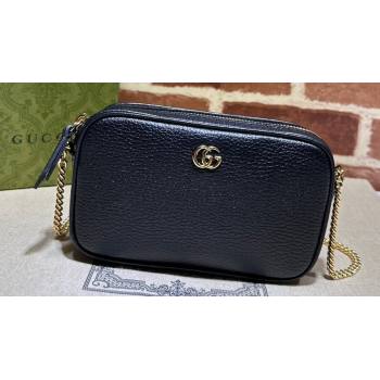 Gucci GG Marmont mini shoulder bag 772759 leather Black (dlh-23122228)