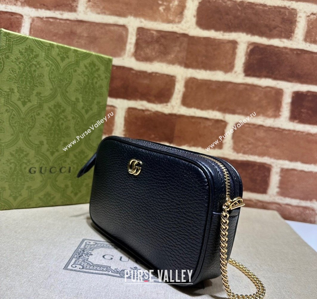 Gucci GG Marmont mini shoulder bag 772759 leather Black (dlh-23122228)