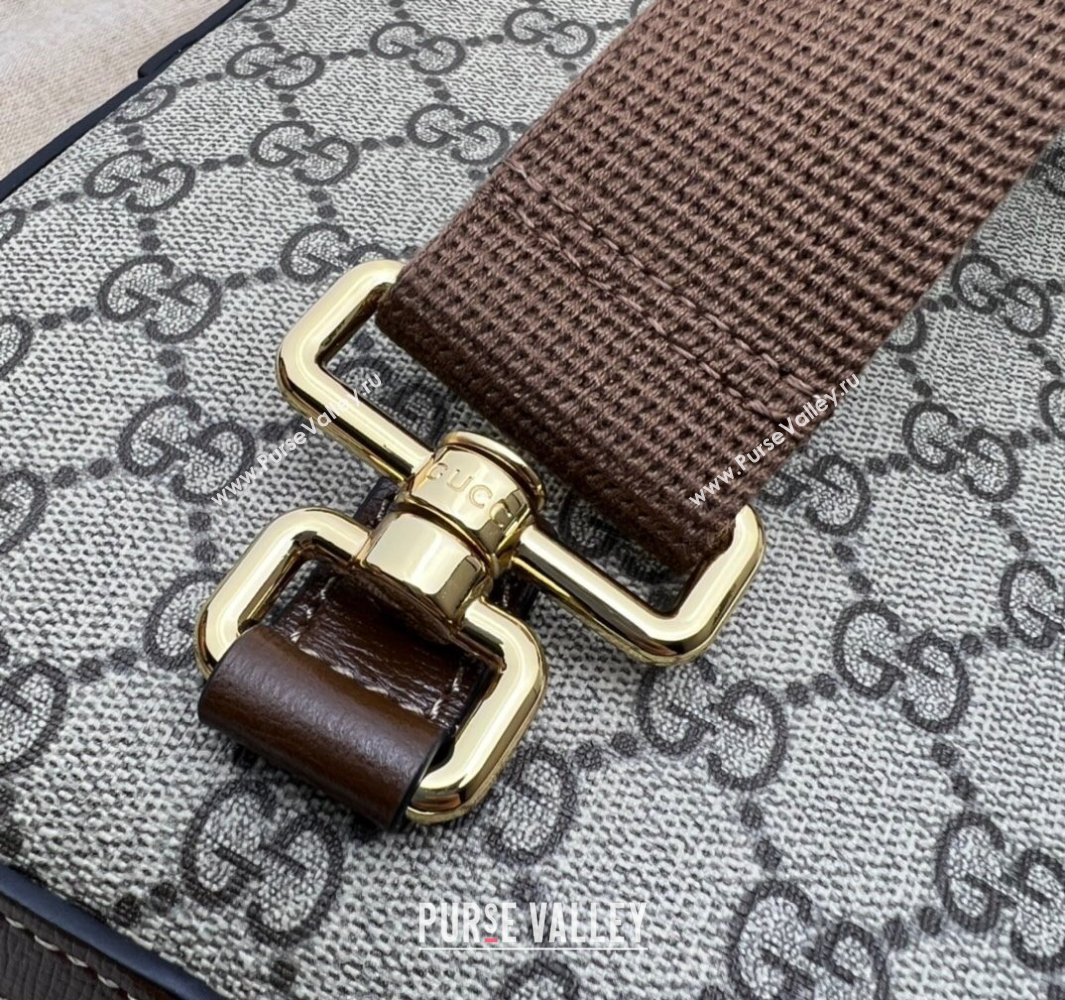 Gucci Sling backpack bag with Interlocking G 696016 beige and ebony Supreme 2024 (dlh-23122242)