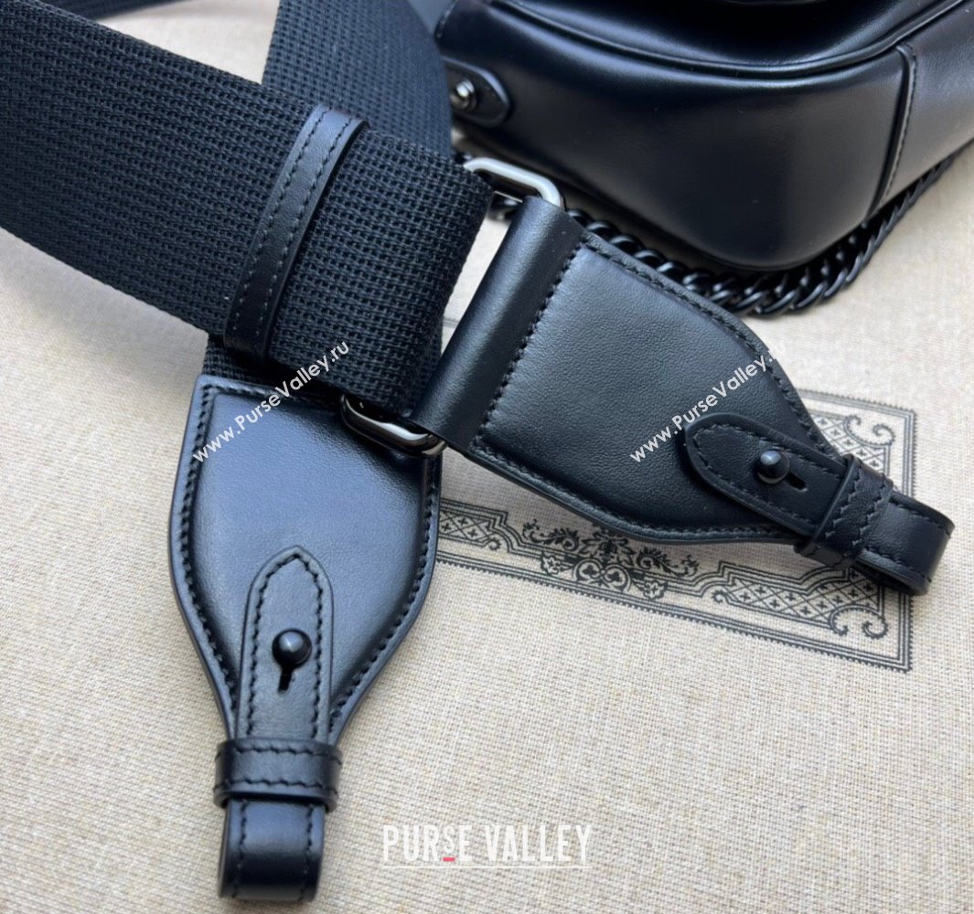 Gucci GG Marmont shoulder bag 734814 leather Black with Brass hardware 2024 (dlh-23122205)