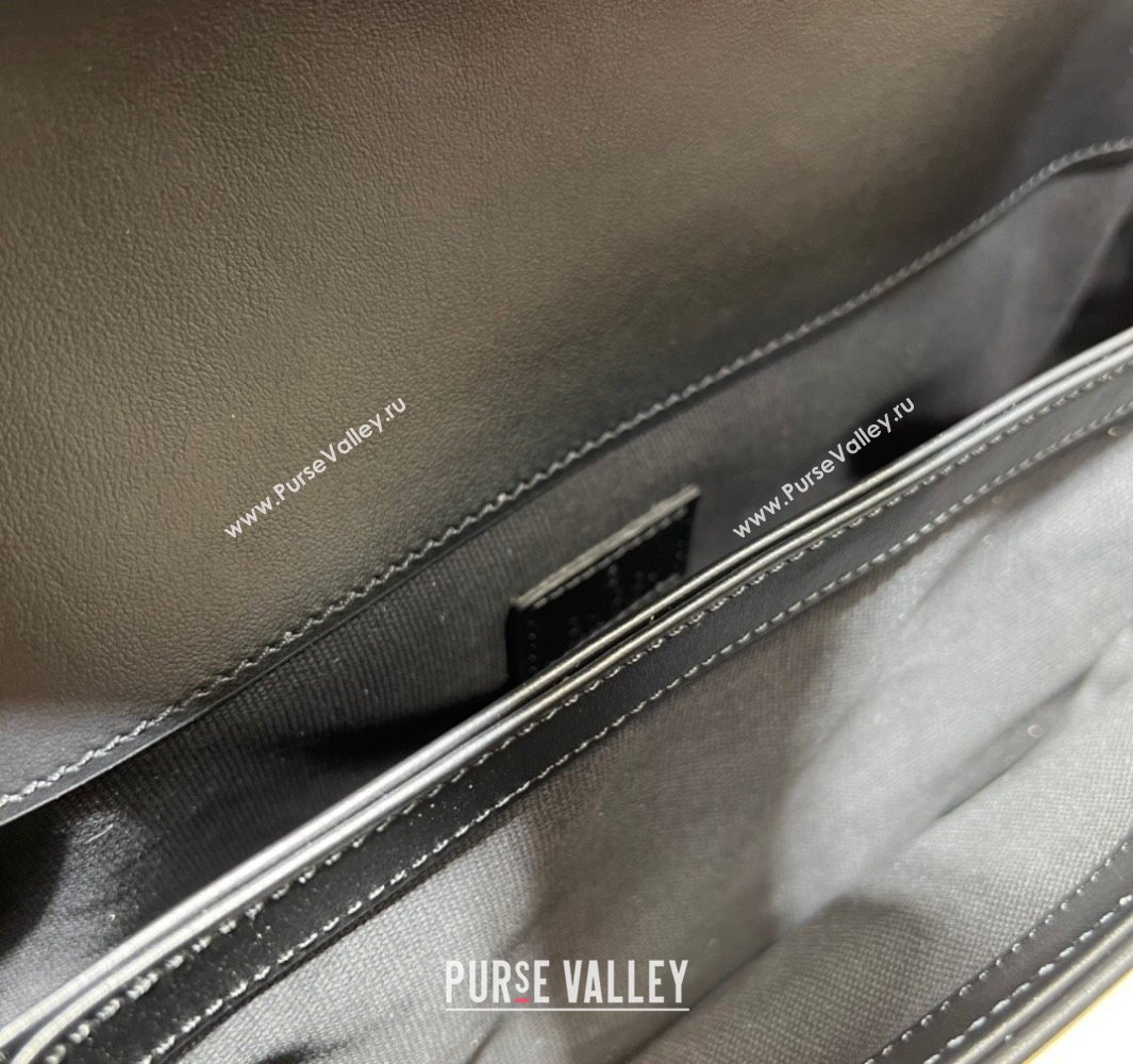 Gucci GG Marmont shoulder bag 734814 leather Black with Brass hardware 2024 (dlh-23122205)